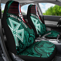 Wallis And Futuna Car Seat Cover Tribal Polynesian Tattoo Heritage Cross Flag TS04 - Polynesian Pride