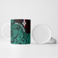 Wallis And Futuna Ceramic Mug Tribal Polynesian Tattoo Heritage Cross Flag TS04 - Polynesian Pride