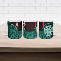 Wallis And Futuna Ceramic Mug Tribal Polynesian Tattoo Heritage Cross Flag TS04 - Polynesian Pride