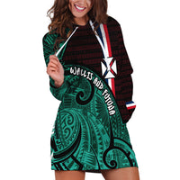 Wallis And Futuna Hoodie Dress Tribal Polynesian Tattoo Heritage Cross Flag TS04 Green Black - Polynesian Pride