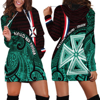 Wallis And Futuna Hoodie Dress Tribal Polynesian Tattoo Heritage Cross Flag TS04 - Polynesian Pride