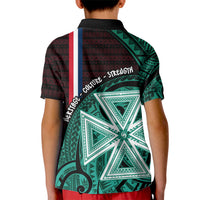 Wallis And Futuna Kid Polo Shirt Tribal Polynesian Tattoo Heritage Cross Flag TS04 - Polynesian Pride