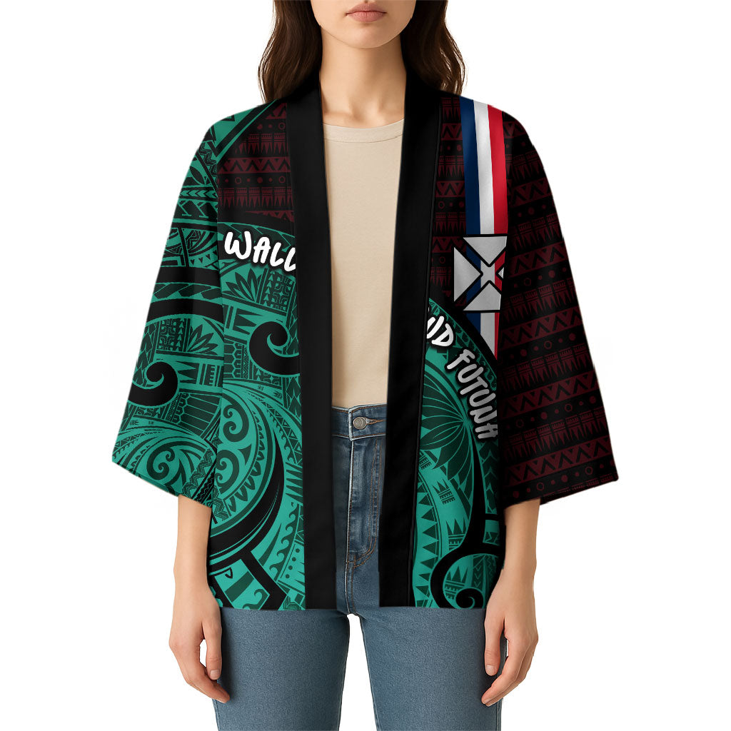 Wallis And Futuna Kimono Tribal Polynesian Tattoo Heritage Cross Flag TS04 - Polynesian Pride