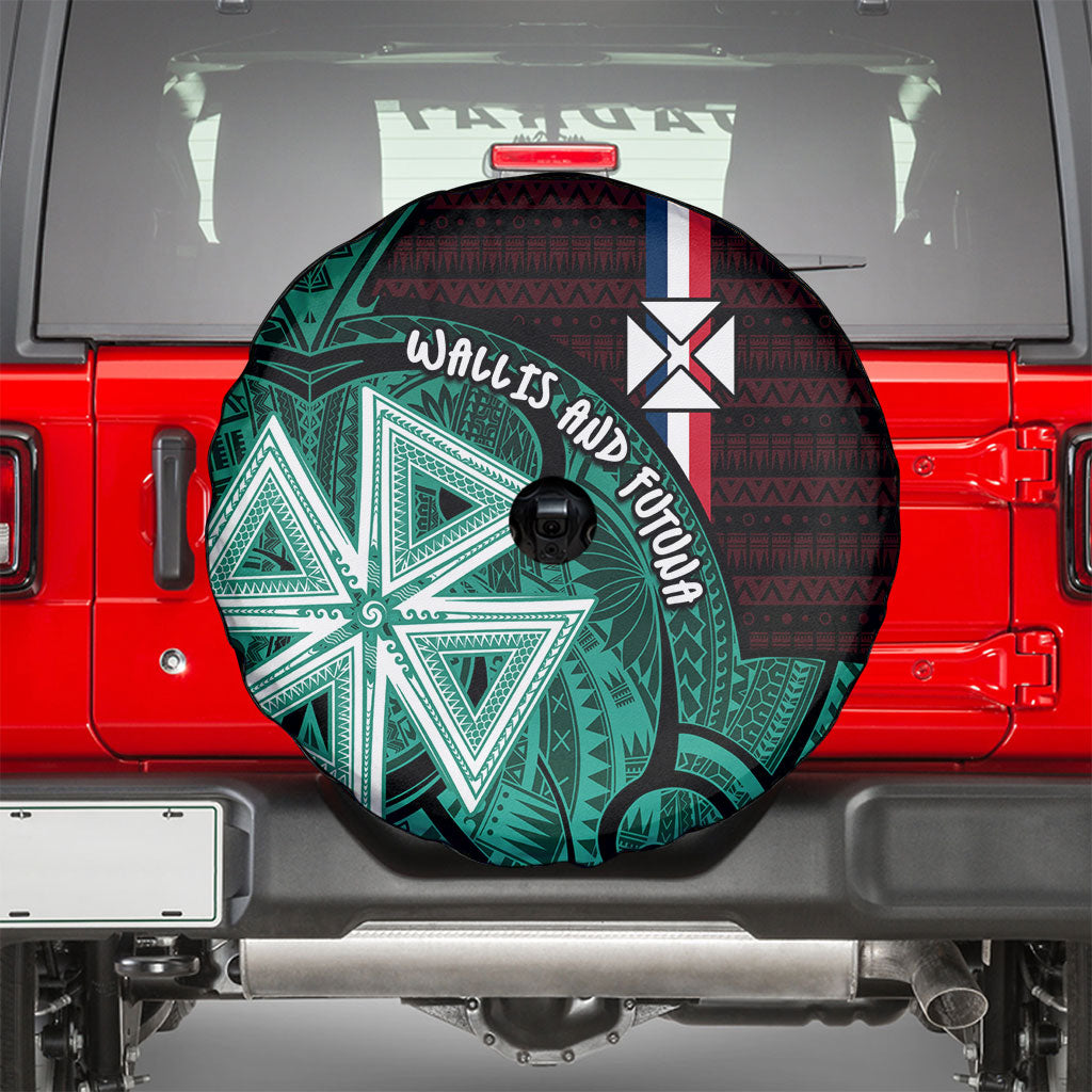 Wallis And Futuna Spare Tire Cover Tribal Polynesian Tattoo Heritage Cross Flag TS04 - Polynesian Pride