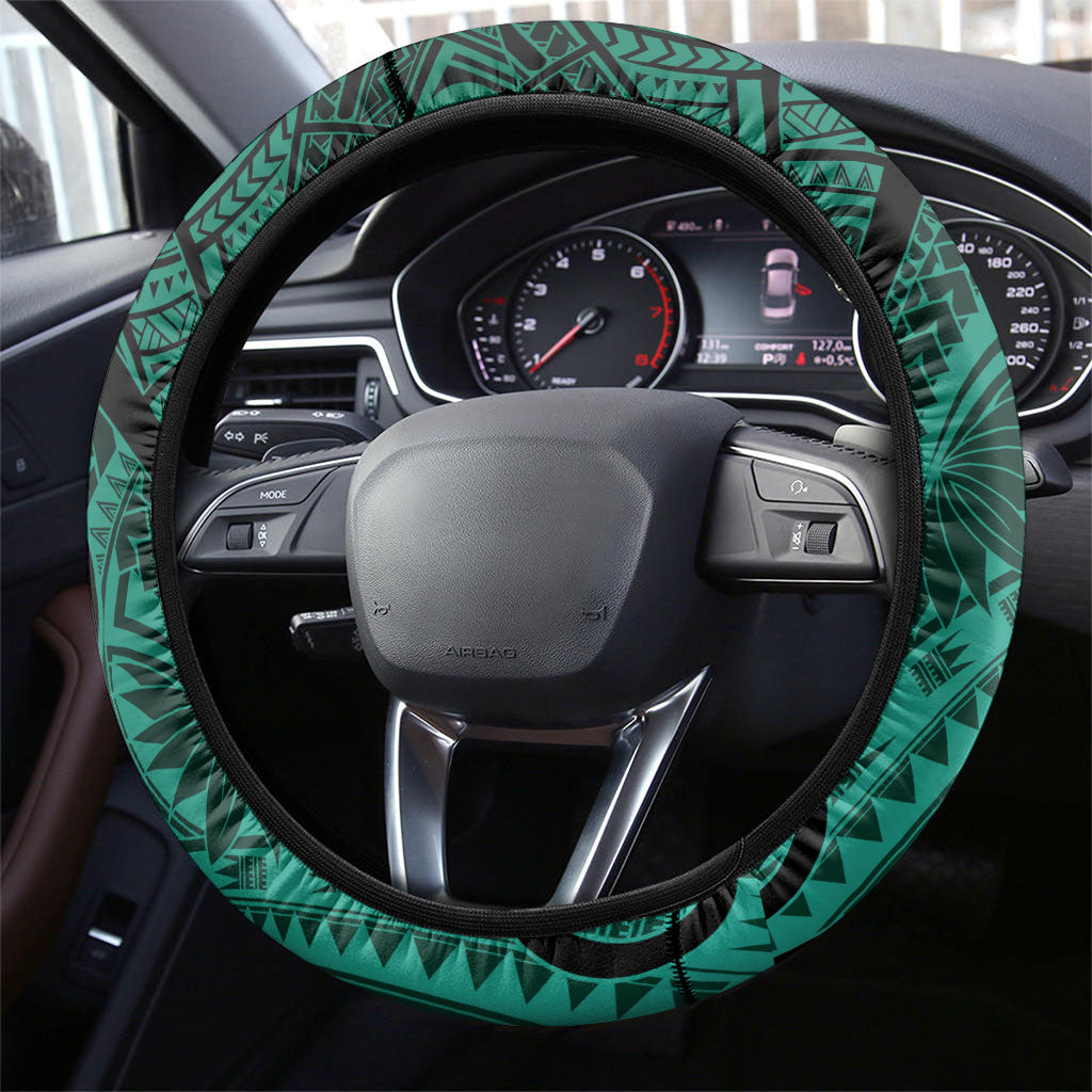 Wallis And Futuna Steering Wheel Cover Tribal Polynesian Tattoo Heritage Cross Flag TS04 - Polynesian Pride
