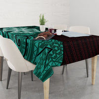 Wallis And Futuna Tablecloth Tribal Polynesian Tattoo Heritage Cross Flag TS04 - Polynesian Pride
