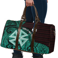 Wallis And Futuna Travel Bag Tribal Polynesian Tattoo Heritage Cross Flag TS04 - Polynesian Pride