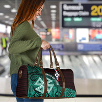 Wallis And Futuna Travel Bag Tribal Polynesian Tattoo Heritage Cross Flag TS04 - Polynesian Pride