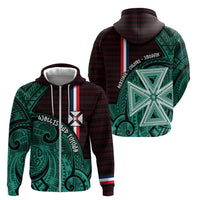 Wallis And Futuna Zip Hoodie Tribal Polynesian Tattoo Heritage Cross Flag TS04 - Polynesian Pride