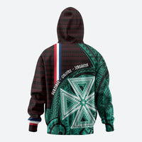 Wallis And Futuna Zip Hoodie Tribal Polynesian Tattoo Heritage Cross Flag TS04 - Polynesian Pride