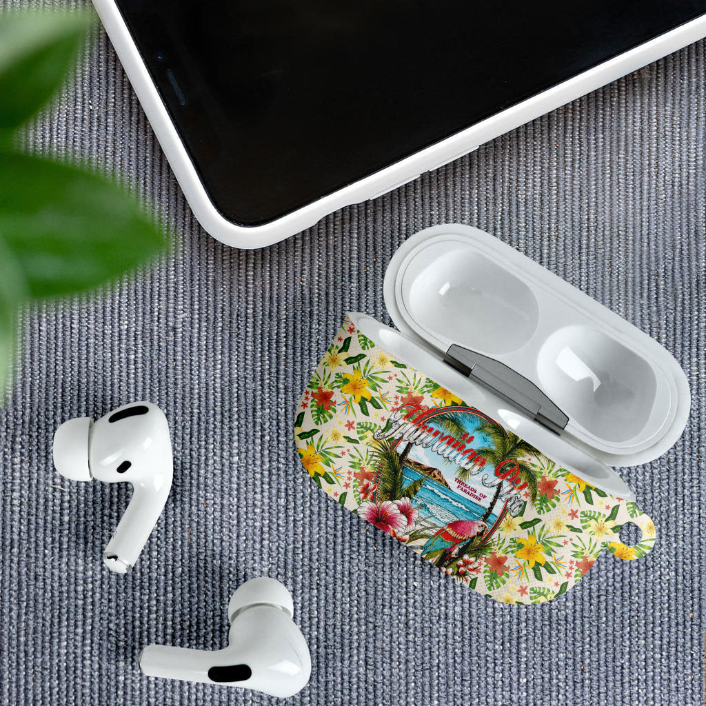 Hawaiian Piko Threads Of Paradise Aloha AirPods Case Tropical Hibiscus Plumeria TS04 - Polynesian Pride