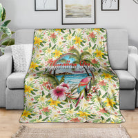 Hawaiian Piko Threads Of Paradise Aloha Blanket Tropical Hibiscus Plumeria TS04 - Polynesian Pride