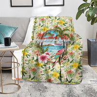Hawaiian Piko Threads Of Paradise Aloha Blanket Tropical Hibiscus Plumeria TS04 - Polynesian Pride
