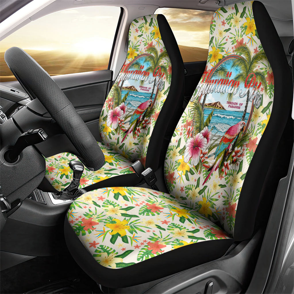 Hawaiian Piko Threads Of Paradise Aloha Car Seat Cover Tropical Hibiscus Plumeria TS04 - Polynesian Pride