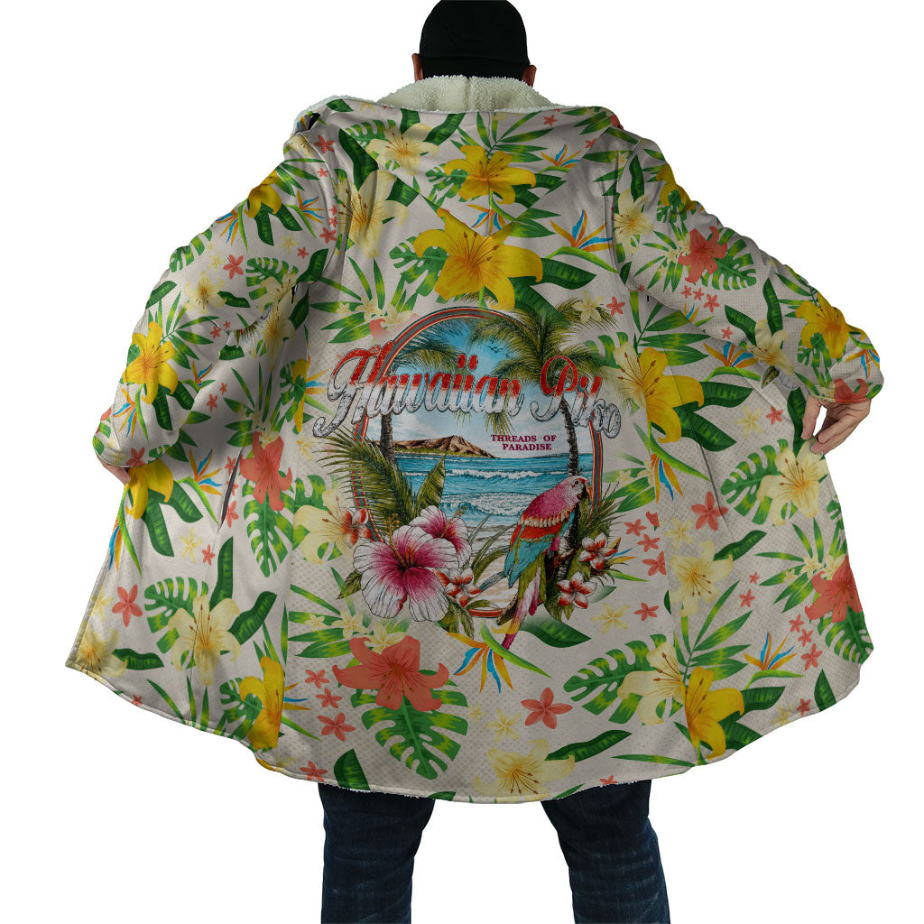Hawaiian Piko Threads Of Paradise Aloha Cloak Tropical Hibiscus Plumeria TS04 - Polynesian Pride