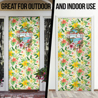Hawaiian Piko Threads Of Paradise Aloha Door Cover Tropical Hibiscus Plumeria TS04 - Polynesian Pride
