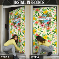 Hawaiian Piko Threads Of Paradise Aloha Door Cover Tropical Hibiscus Plumeria TS04 - Polynesian Pride