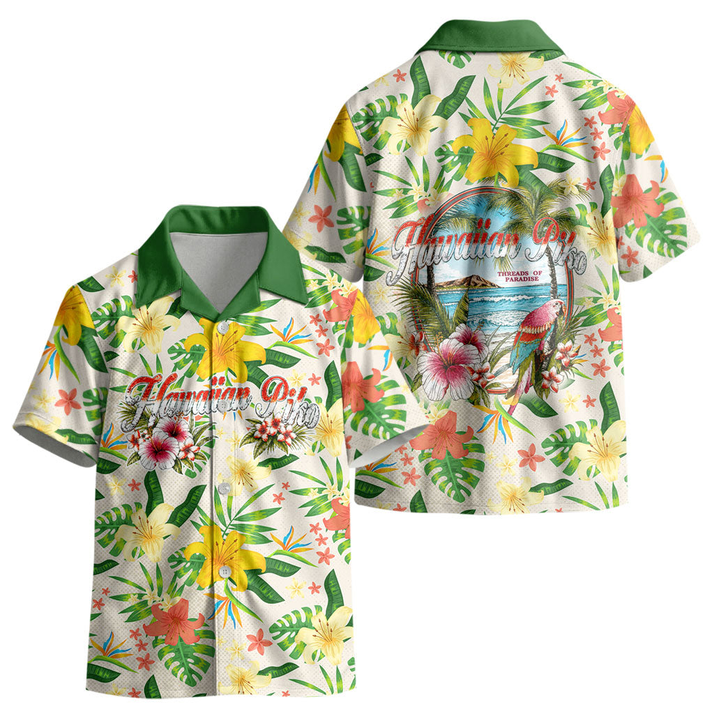 Hawaiian Piko Threads Of Paradise Aloha Kid Hawaiian Shirt Tropical Hibiscus Plumeria TS04 - Polynesian Pride