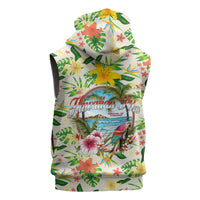 Hawaiian Piko Threads Of Paradise Aloha Sleeveless Zip Hoodie Tropical Hibiscus Plumeria TS04 - Polynesian Pride