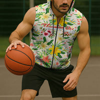Hawaiian Piko Threads Of Paradise Aloha Sleeveless Zip Hoodie Tropical Hibiscus Plumeria TS04 - Polynesian Pride