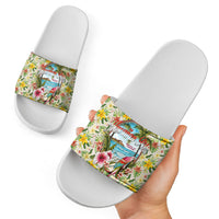 Hawaiian Piko Threads Of Paradise Aloha Slide Sandals Tropical Hibiscus Plumeria TS04 - Polynesian Pride