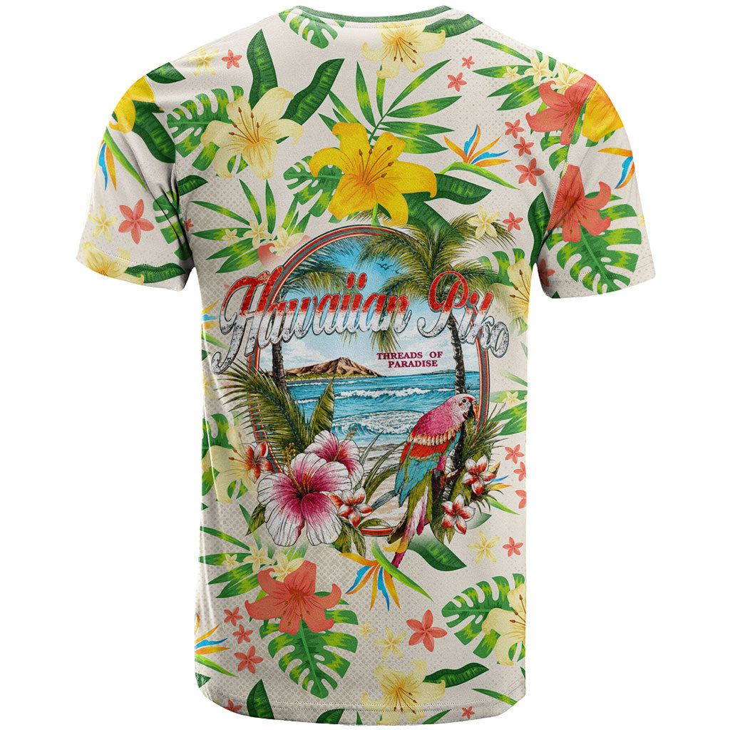 Hawaiian Piko Threads Of Paradise Aloha T Shirt Tropical Hibiscus Plumeria TS04 - Polynesian Pride