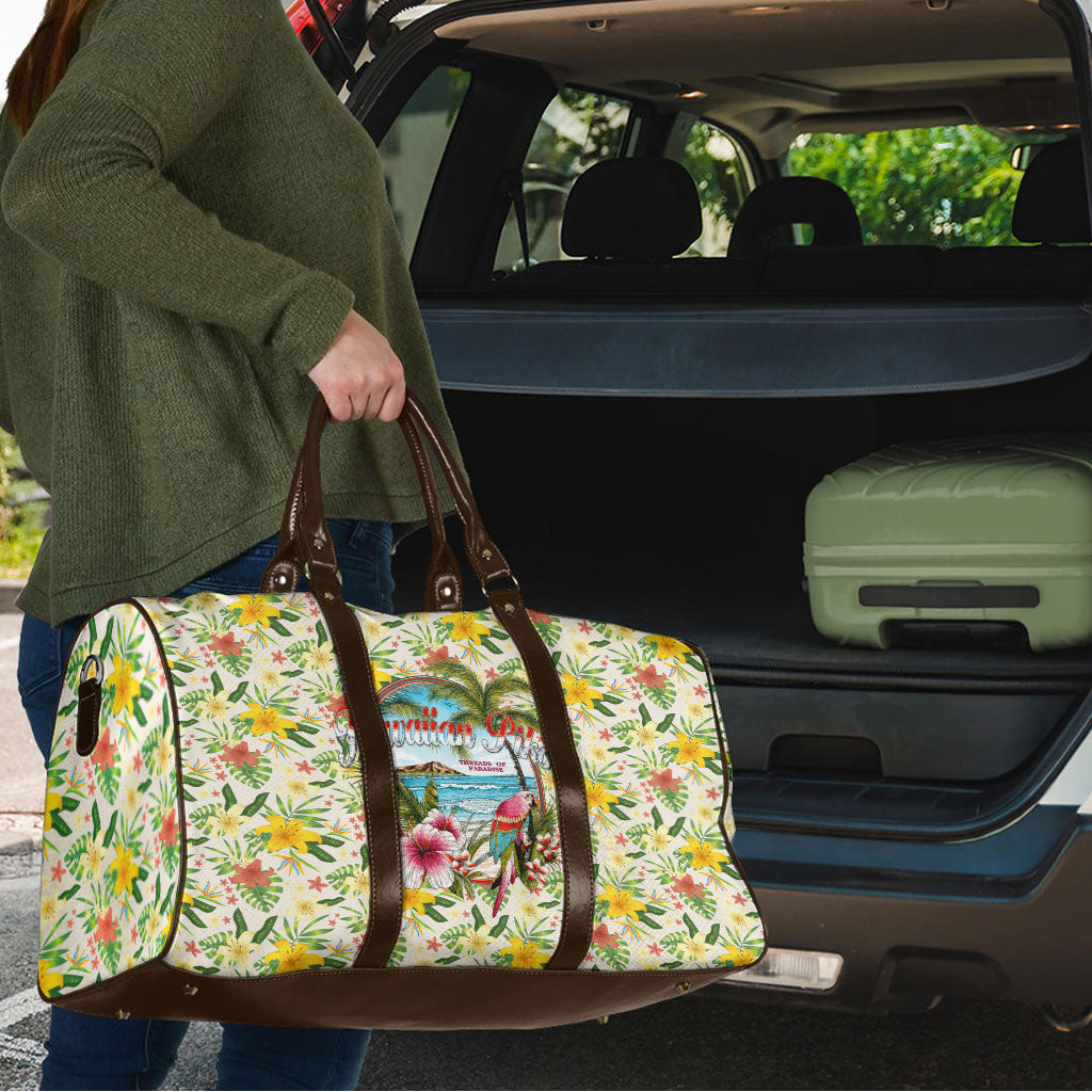 Hawaiian Piko Threads Of Paradise Aloha Travel Bag Tropical Hibiscus Plumeria TS04 - Polynesian Pride