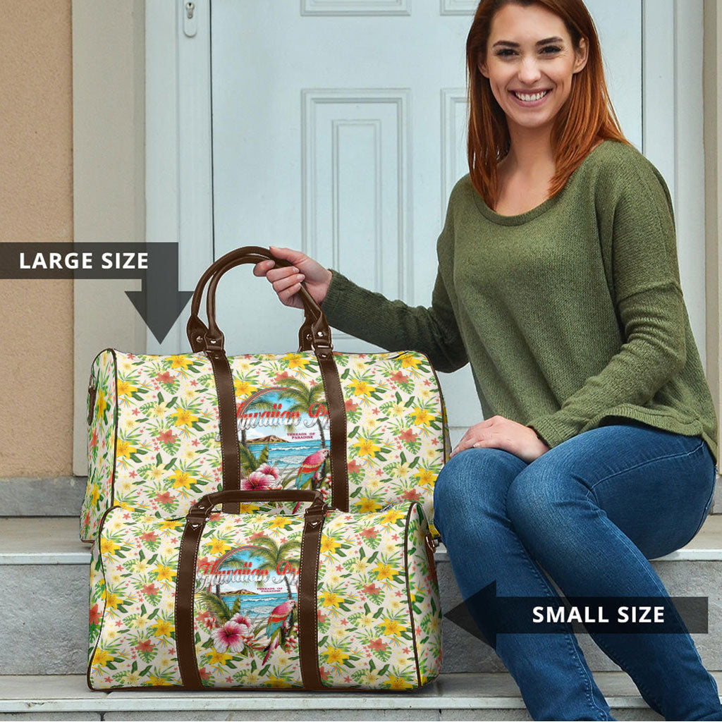 Hawaiian Piko Threads Of Paradise Aloha Travel Bag Tropical Hibiscus Plumeria TS04 - Polynesian Pride