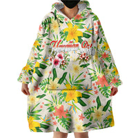 Hawaiian Piko Threads Of Paradise Aloha Wearable Blanket Hoodie Tropical Hibiscus Plumeria TS04 - Polynesian Pride