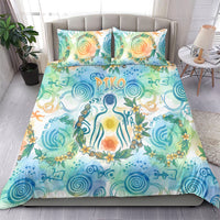 Hawaiian Piko Cultural Pride Aloha Bedding Set Watercolor Spiral Art - Tropical Plumeria Lei Garland TS04 - Polynesian Pride