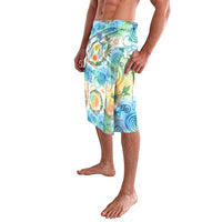 Hawaiian Piko Cultural Pride Aloha Lavalava Watercolor Spiral Art - Tropical Plumeria Lei Garland TS04 - Polynesian Pride