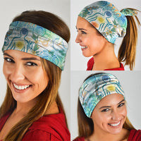 Hawaiian Piko Cultural Pride Aloha Neck Gaiter Watercolor Spiral Art - Tropical Plumeria Lei Garland TS04 - Polynesian Pride