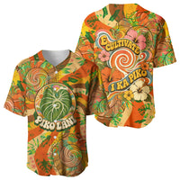 Hawaiian Piko Lani Cultivate I Ka Piko Aloha Baseball Jersey Retro Psychedelic Taro Leaf - Hibiscus Flowers TS04 - Polynesian Pride