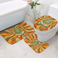 Hawaiian Piko Lani Cultivate I Ka Piko Aloha Bathroom Set Retro Psychedelic Taro Leaf - Hibiscus Flowers TS04 - Polynesian Pride