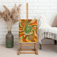 Hawaiian Piko Lani Cultivate I Ka Piko Aloha Canvas Wall Art Retro Psychedelic Taro Leaf - Hibiscus Flowers TS04 - Polynesian Pride