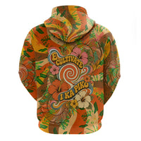 Hawaiian Piko Lani Cultivate I Ka Piko Aloha Hoodie Retro Psychedelic Taro Leaf - Hibiscus Flowers TS04 - Polynesian Pride