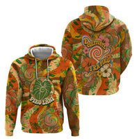 Hawaiian Piko Lani Cultivate I Ka Piko Aloha Hoodie Retro Psychedelic Taro Leaf - Hibiscus Flowers TS04 - Polynesian Pride