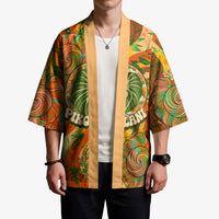 Hawaiian Piko Lani Cultivate I Ka Piko Aloha Kimono Retro Psychedelic Taro Leaf - Hibiscus Flowers TS04 - Polynesian Pride