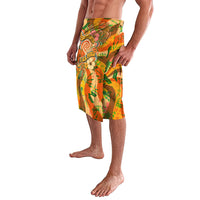 Hawaiian Piko Lani Cultivate I Ka Piko Aloha Lavalava Retro Psychedelic Taro Leaf - Hibiscus Flowers TS04 - Polynesian Pride