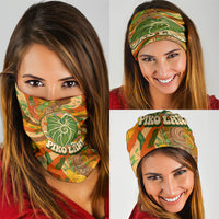 Hawaiian Piko Lani Cultivate I Ka Piko Aloha Neck Gaiter Retro Psychedelic Taro Leaf - Hibiscus Flowers TS04 - Polynesian Pride