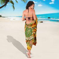 Hawaiian Piko Lani Cultivate I Ka Piko Aloha Sarong Retro Psychedelic Taro Leaf - Hibiscus Flowers TS04 - Polynesian Pride