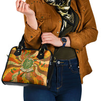 Hawaiian Piko Lani Cultivate I Ka Piko Aloha Shoulder Handbag Retro Psychedelic Taro Leaf - Hibiscus Flowers TS04 - Polynesian Pride