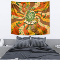 Hawaiian Piko Lani Cultivate I Ka Piko Aloha Tapestry Retro Psychedelic Taro Leaf - Hibiscus Flowers TS04 - Polynesian Pride