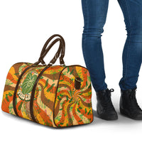 Hawaiian Piko Lani Cultivate I Ka Piko Aloha Travel Bag Retro Psychedelic Taro Leaf - Hibiscus Flowers TS04 - Polynesian Pride