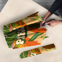 Hawaiian Piko Lani Cultivate I Ka Piko Aloha Umbrella Retro Psychedelic Taro Leaf - Hibiscus Flowers TS04 - Polynesian Pride