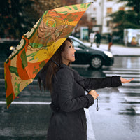 Hawaiian Piko Lani Cultivate I Ka Piko Aloha Umbrella Retro Psychedelic Taro Leaf - Hibiscus Flowers TS04 - Polynesian Pride