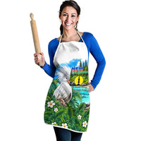 New Caledonia Kagu Bird Nature Apron South Pacific Hidden Gem Tropical Landscape TS04 - Polynesian Pride