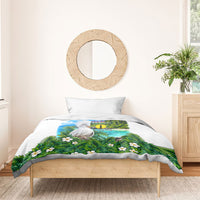 New Caledonia Kagu Bird Nature Bedding Set South Pacific Hidden Gem Tropical Landscape TS04 - Polynesian Pride