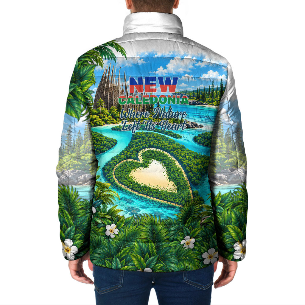 New Caledonia Kagu Bird Nature Padded Jacket South Pacific Hidden Gem Tropical Landscape TS04 - Polynesian Pride