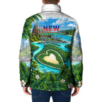 New Caledonia Kagu Bird Nature Padded Jacket South Pacific Hidden Gem Tropical Landscape TS04 - Polynesian Pride